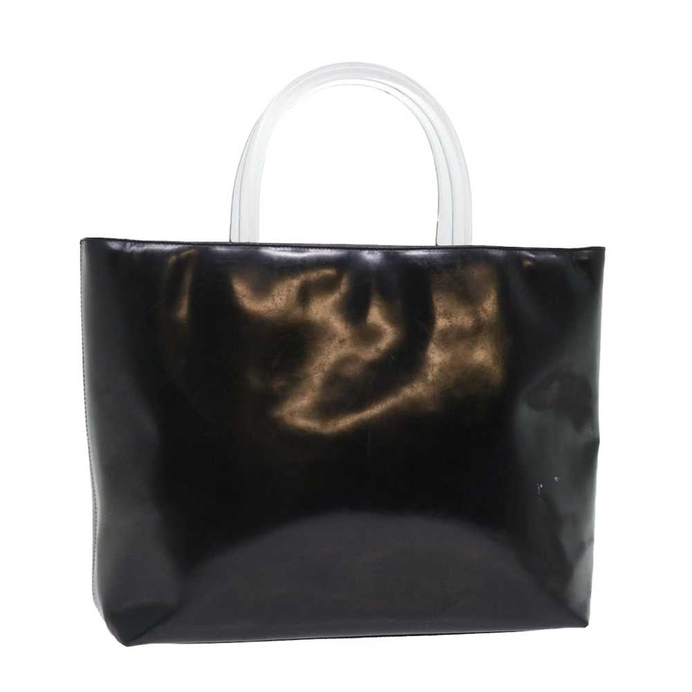 Prada PRADA Hand Bag Patent leather Black Clear A… - image 1