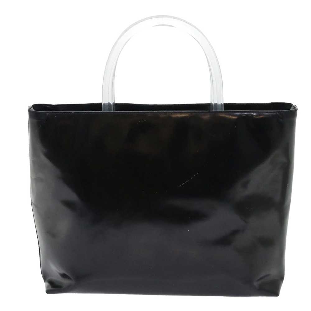 Prada PRADA Hand Bag Patent leather Black Clear A… - image 2