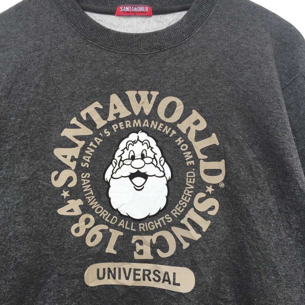 Vintage Vintage Santa World spell out nice design… - image 3