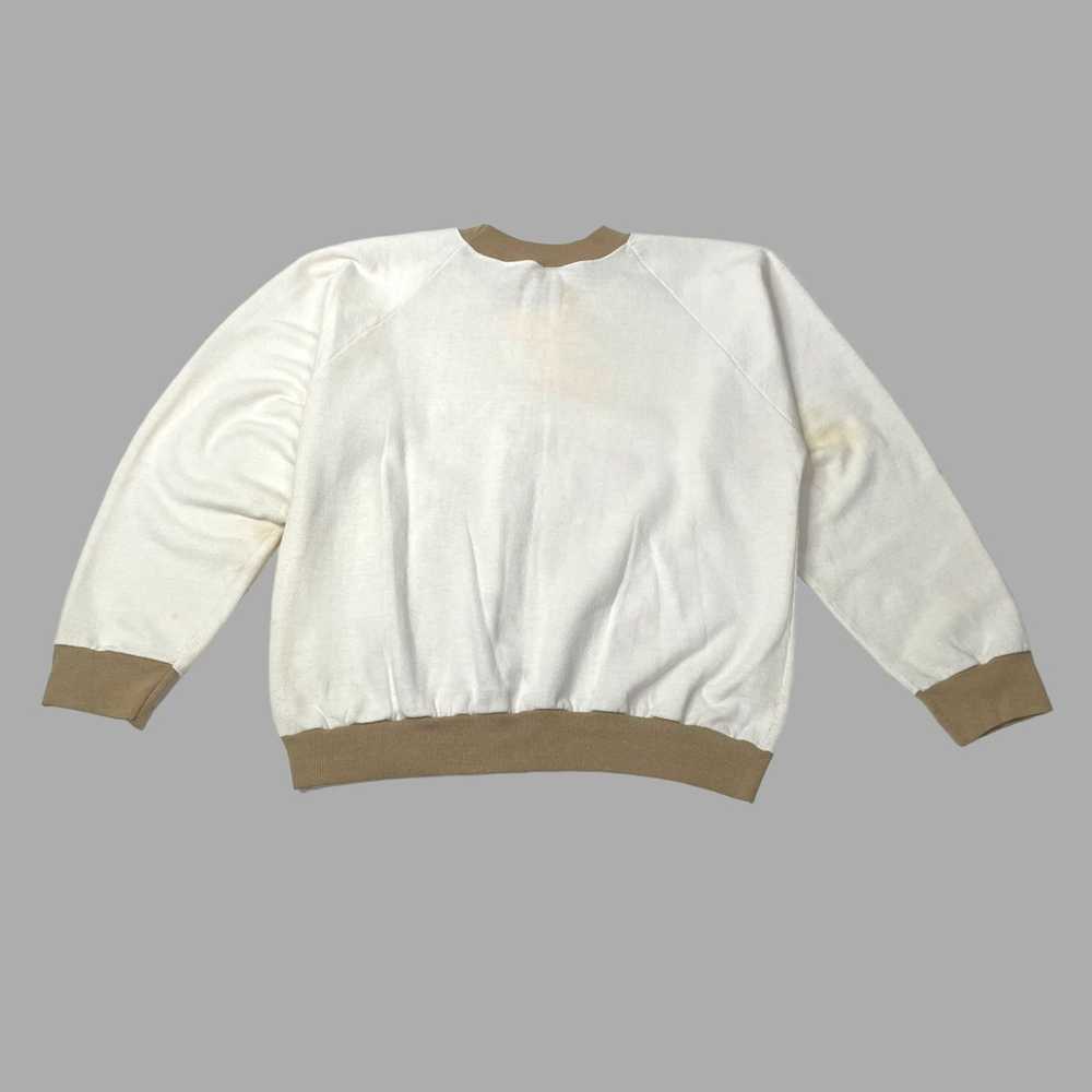 Blank × Vintage Vintage 1980s two tone ringer swe… - image 3