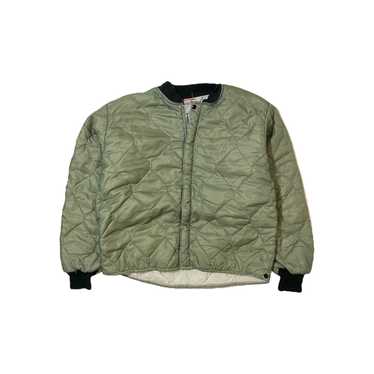Vintage Green Military Liner Jacket (L)