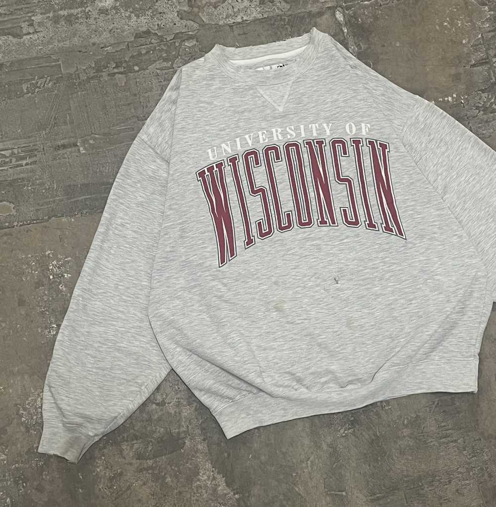 Made In Usa × Streetwear × Vintage Wisconsin Badg… - image 1