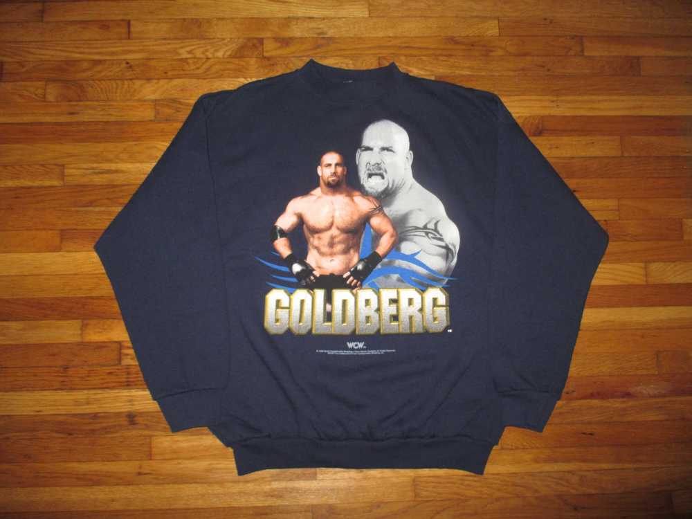 Tultex Rare Vintage Goldberg Wrestling Crewneck Gem