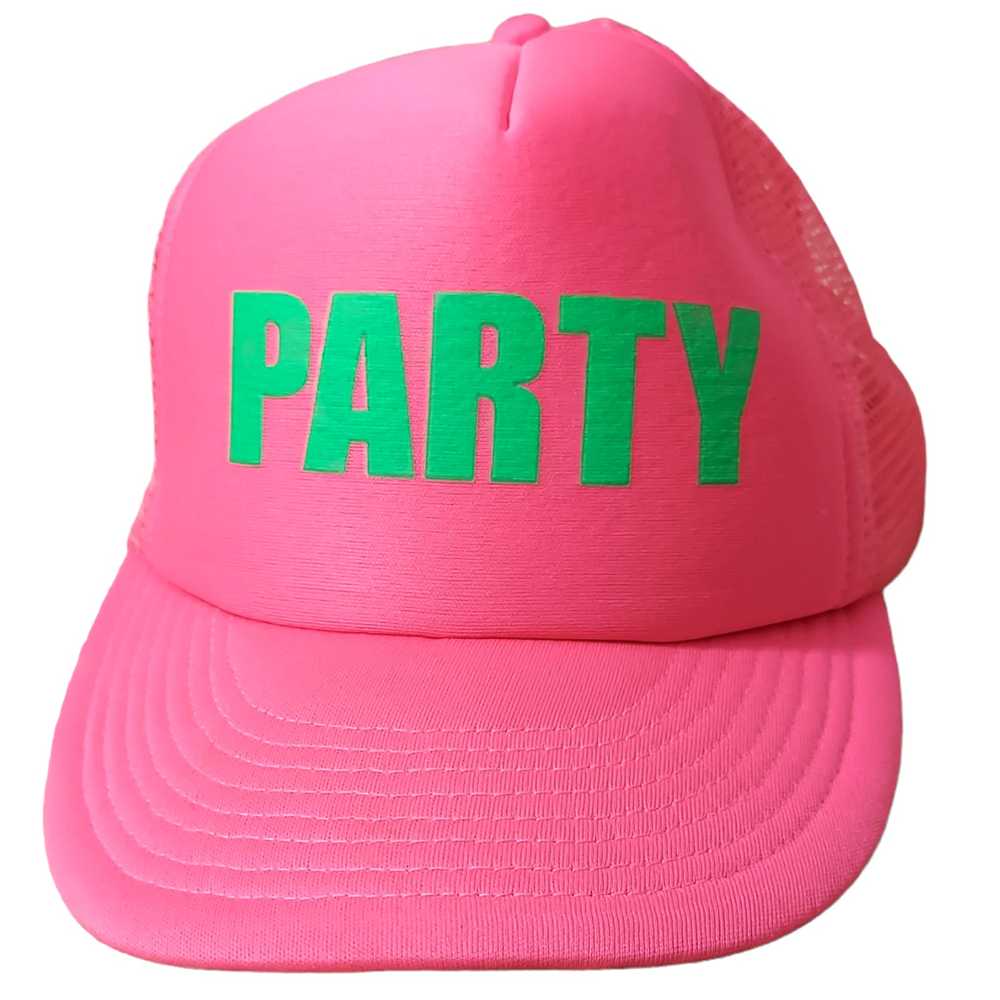 Cobra Snapback Trucker Hat Pink "Party" Mesh Cap … - image 1