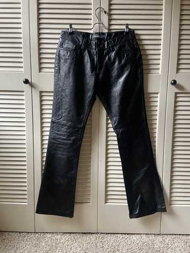 Gap × Vintage Vintage GAP Bootcut Black Leather Pa