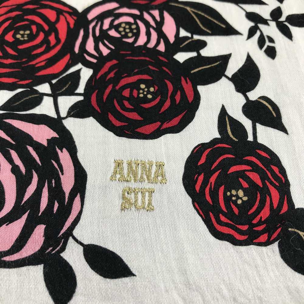 Vintage Anna Sui Floral Handkerchief Neckerchief … - image 4