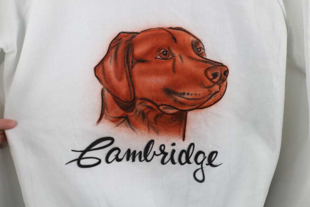 Vintage Vintage 90s Chocolate Labrador Dog Crewne… - image 4