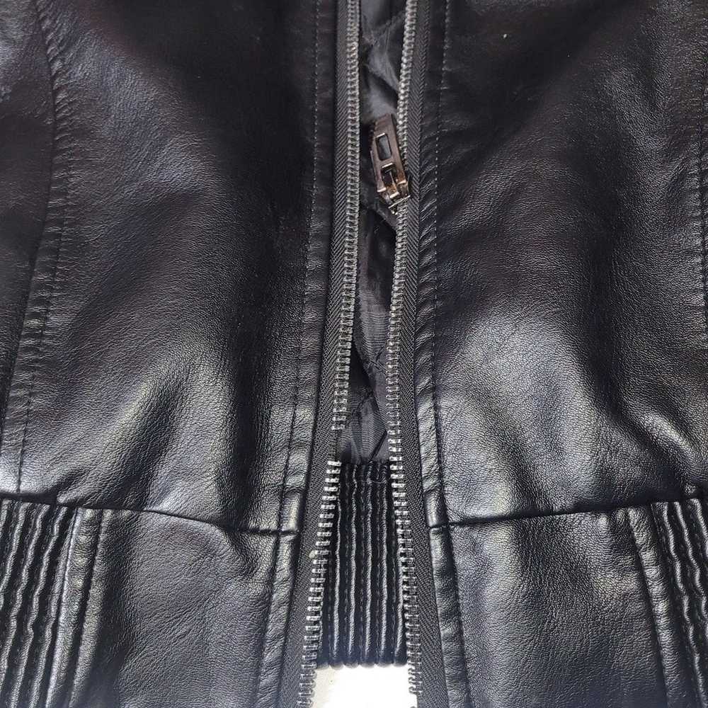 Robert Phillipe 8 Ball Faux Leather Jacket - image 7