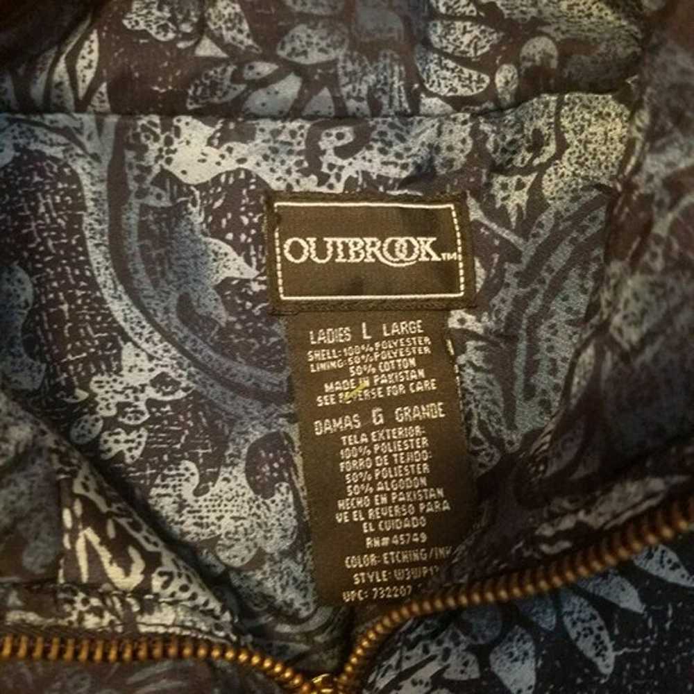 Vintage Outbrook Womens Windbreaker Jacket LARGE … - image 4