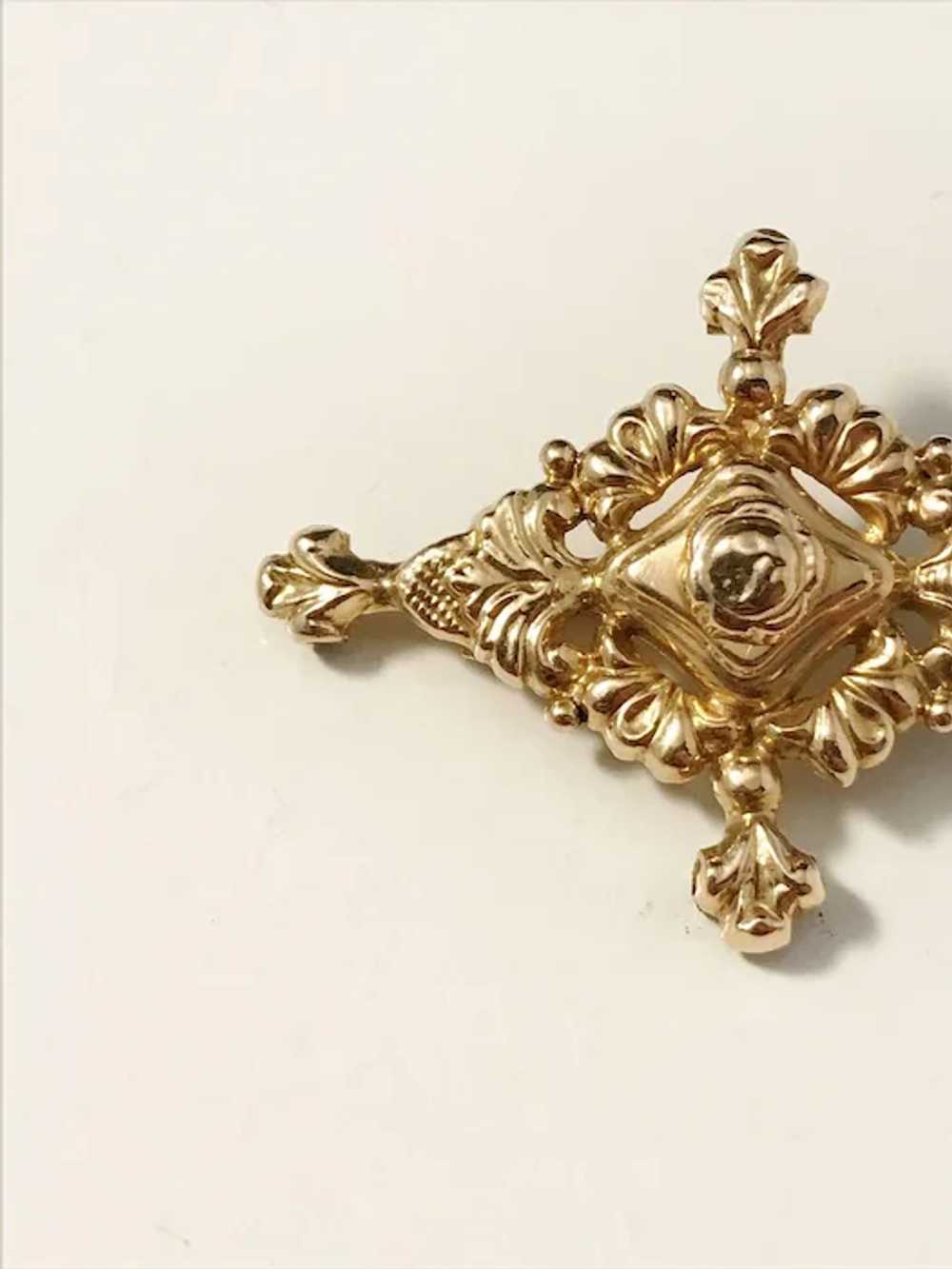 Sweden 1848. Antique Early Victorian 18k Gold Bro… - image 2