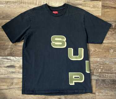Supreme 18w　stagger tee　黒　Mサイズ Supreme Stagger Tee (FW18) - $78