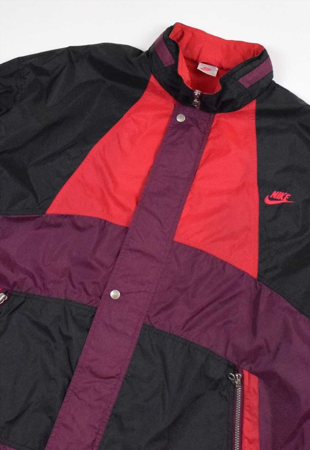 Vintage 90s Nike Colour Block Windbreaker Jacket - image 2