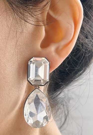 jumbo bijoux crystal clip ons