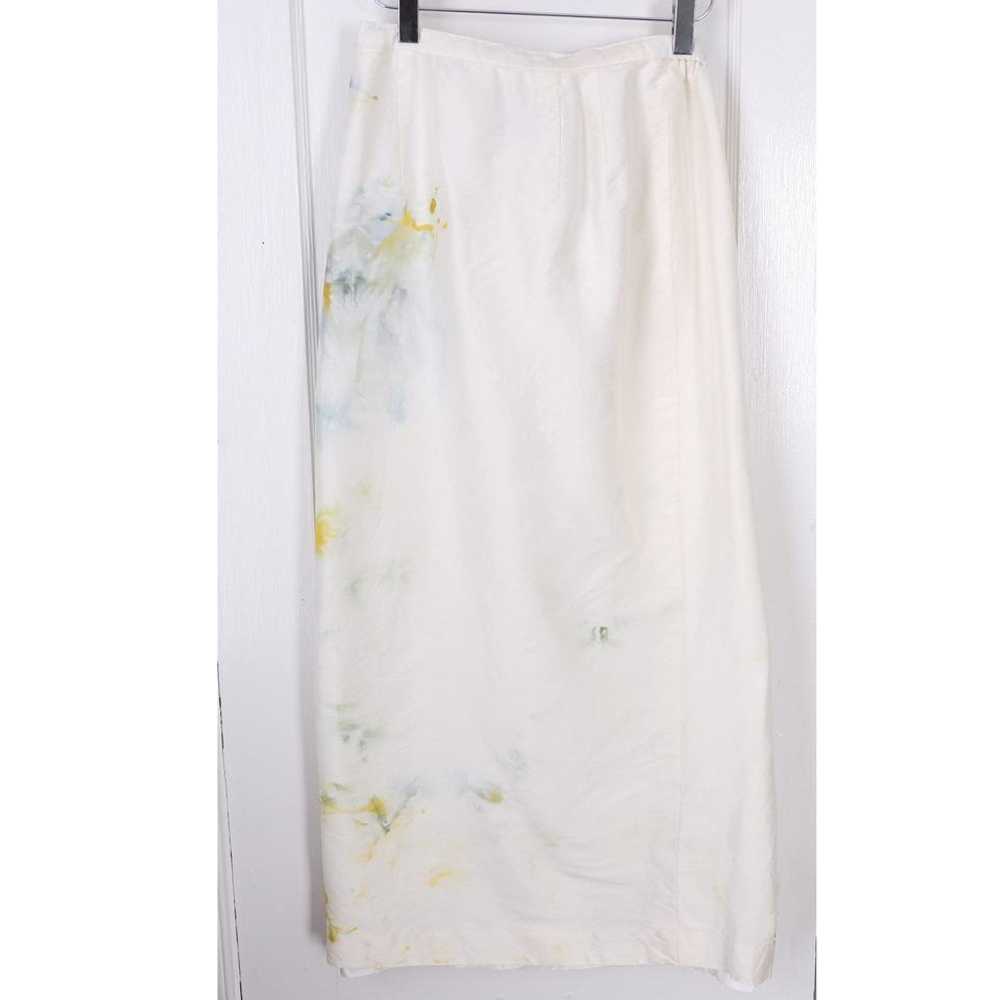 Ann May 90s silk maxi hand dyed skirt (Small) |… - image 3