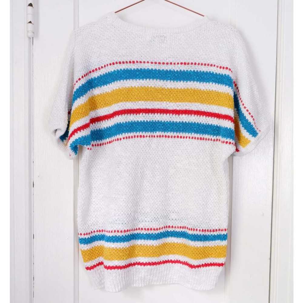 Rafaella 80s cream striped pullover sweater (Medi… - image 4