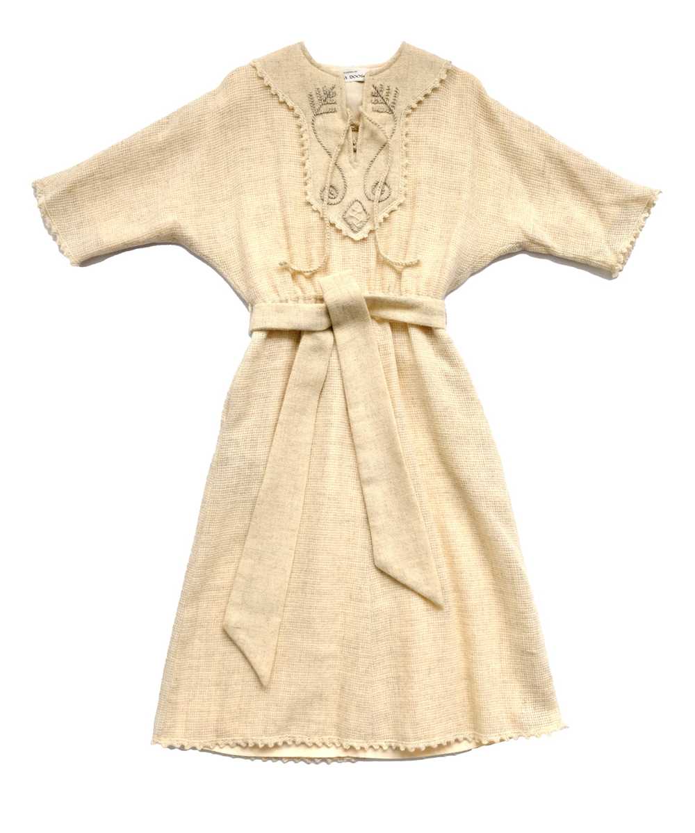 Anna Roose 1970s Vintage Dress in Loose Weave Woo… - image 4