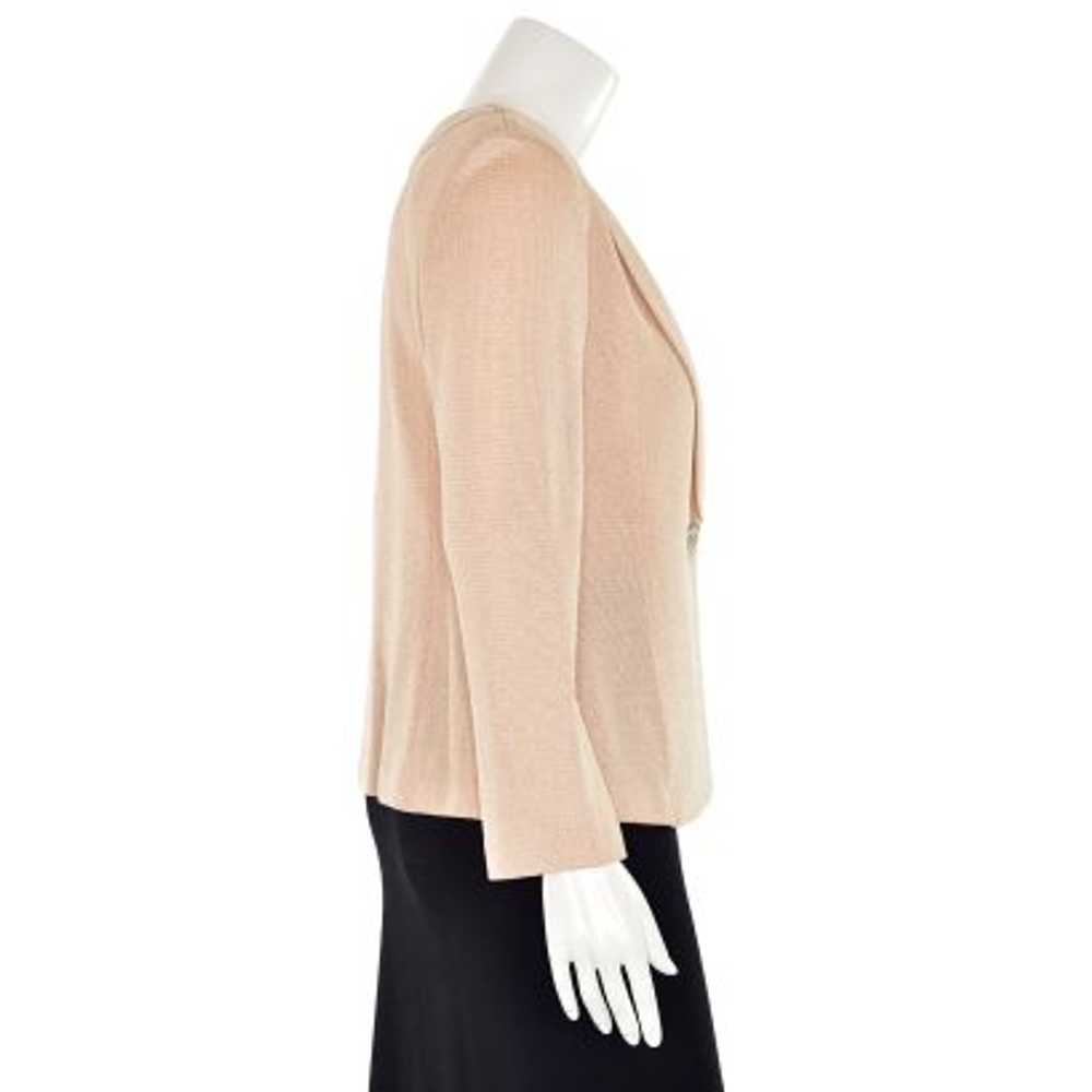 St. John Couture Glitter Knit Jacket in Pale Pink - image 3