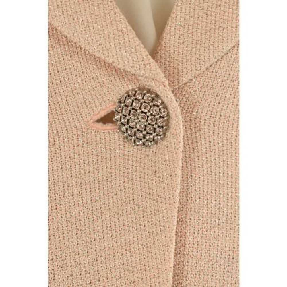 St. John Couture Glitter Knit Jacket in Pale Pink - image 5