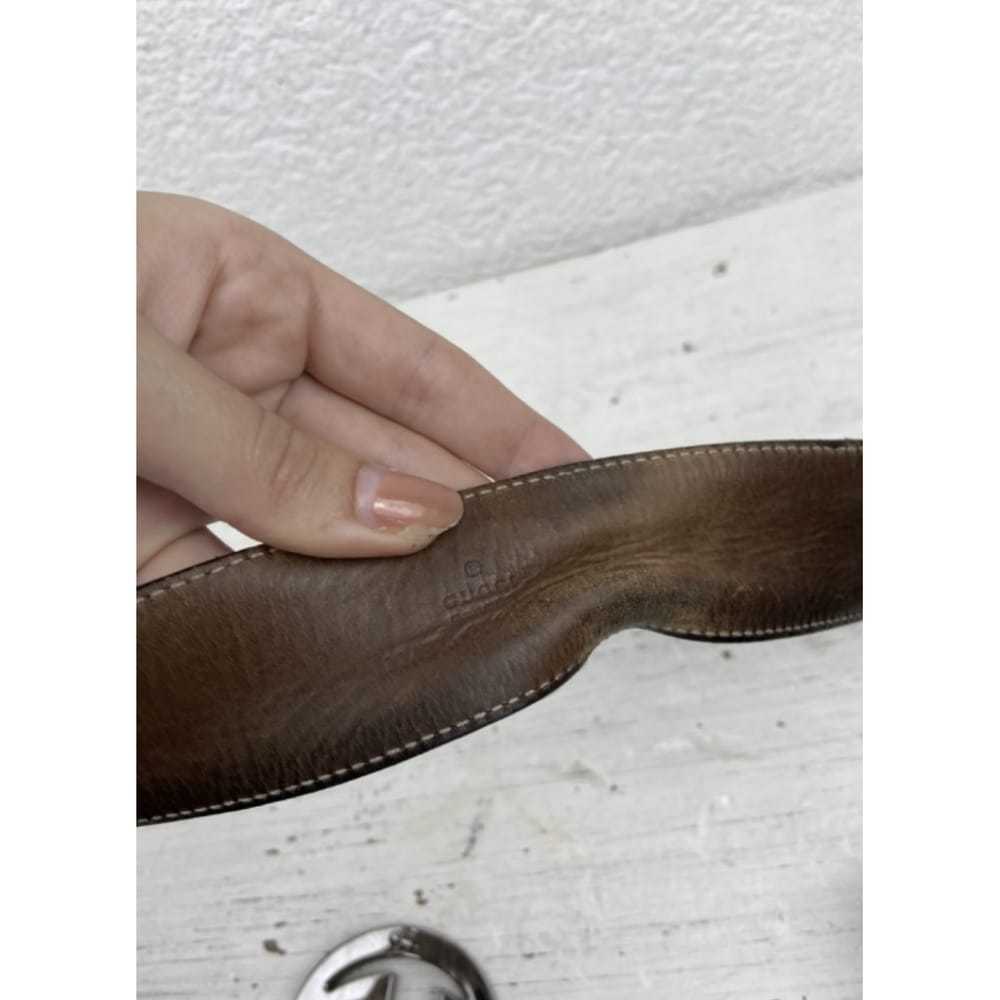 Gucci Interlocking Buckle cloth belt - image 5