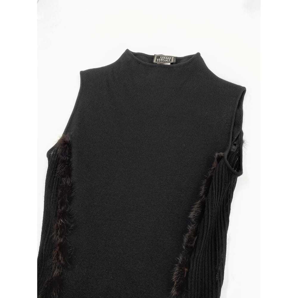 Gianni Versace Wool mid-length dress - image 6