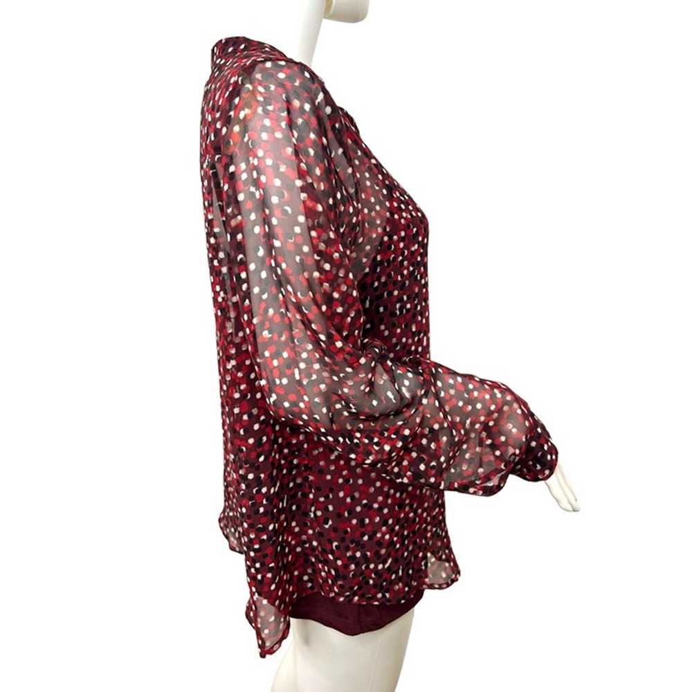 Liz Claiborne Vintage Sheer Blouse & Camisole Set… - image 2