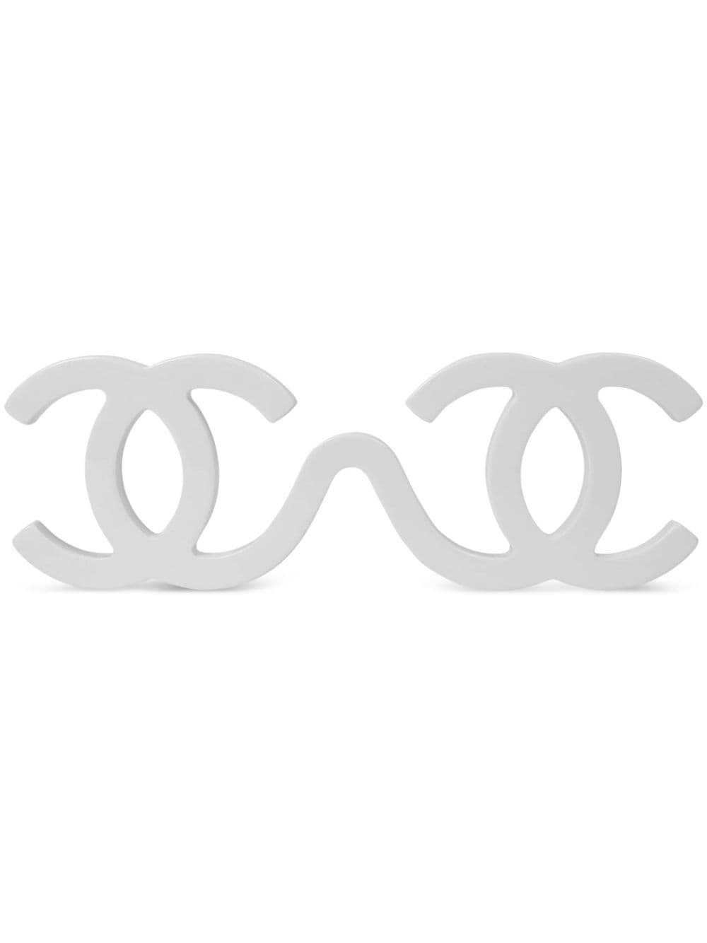 CHANEL Pre-Owned 1994 CC Runway sunglasses - White - image 1