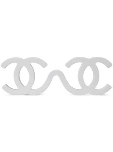 CHANEL Pre-Owned 1994 CC Runway sunglasses - White - image 1