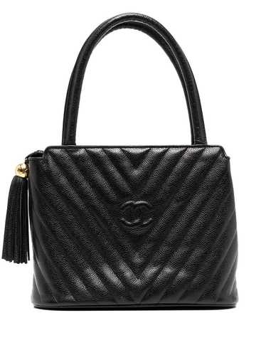 CHANEL Pre-Owned 1992 CC V-stitch top-handle bag -