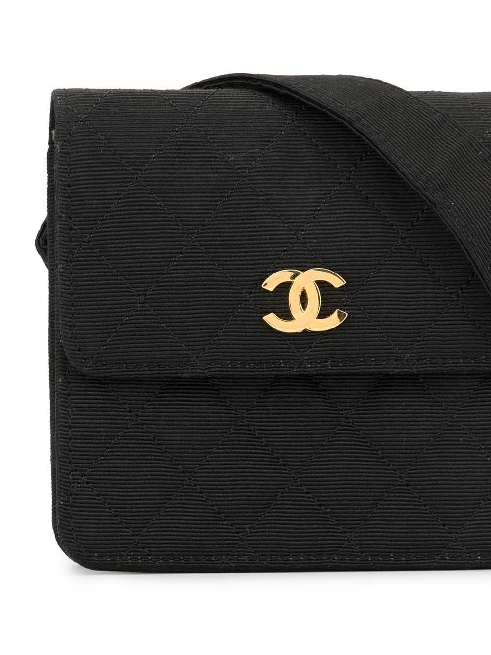 CHANEL Pre-Owned 1990 textured diamond quilted be… - image 4