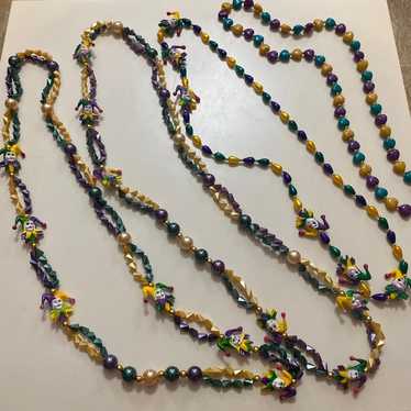 Vintage Lot Of 97 Mardi Gras Bead Necklaces