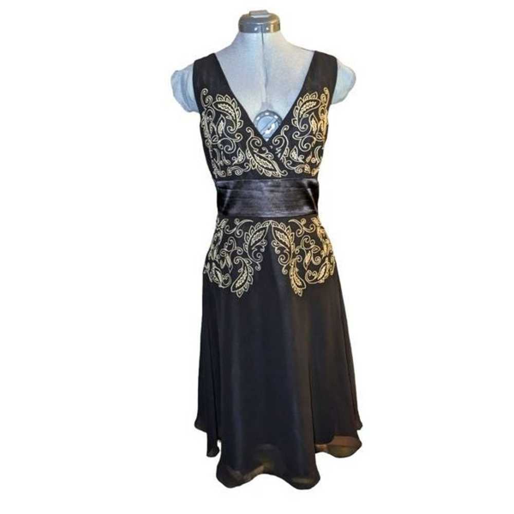 Liz & Co. Vintage black embroidered dress - image 1