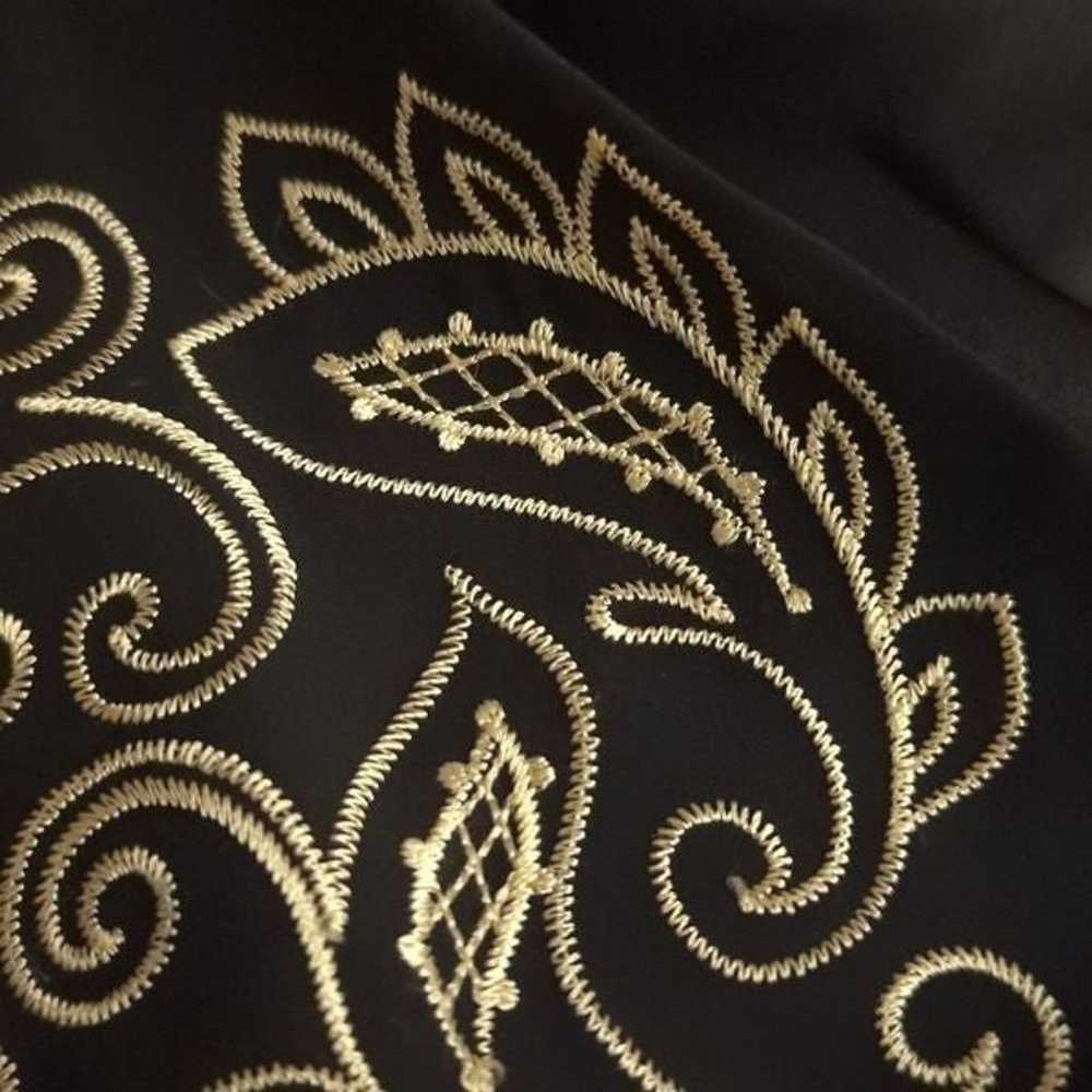 Liz & Co. Vintage black embroidered dress - image 5