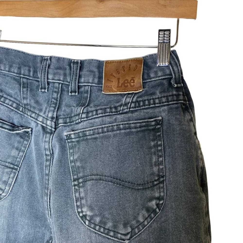 Vintage Lee Riveted High Waist Jeans Denim Pants … - image 5