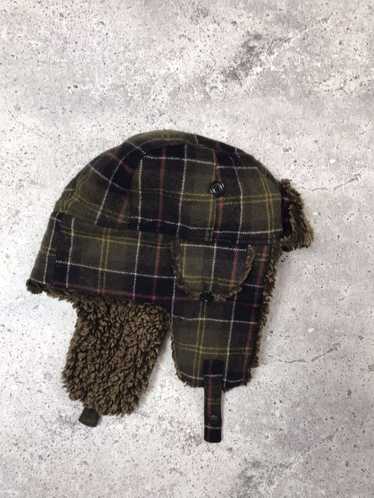 Barbour × Hat × Vintage Rare Vintage Barbour Chec… - image 1