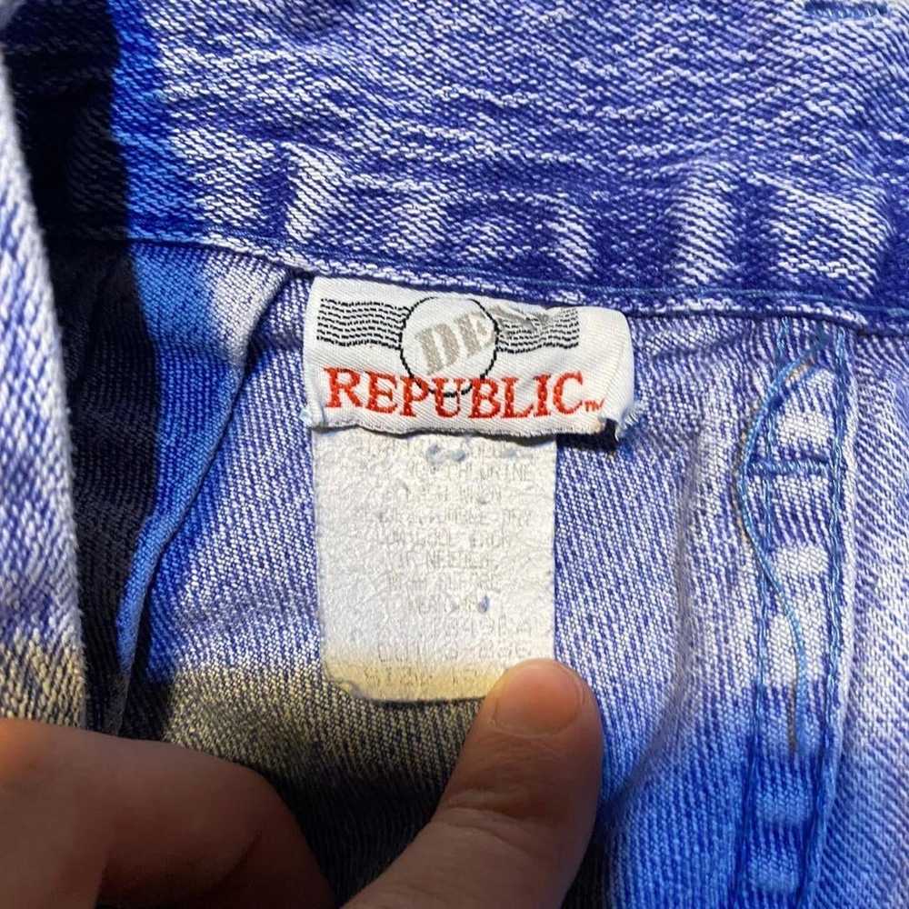 Republic Denim 90s Blue Jeans Made ion USA - image 2