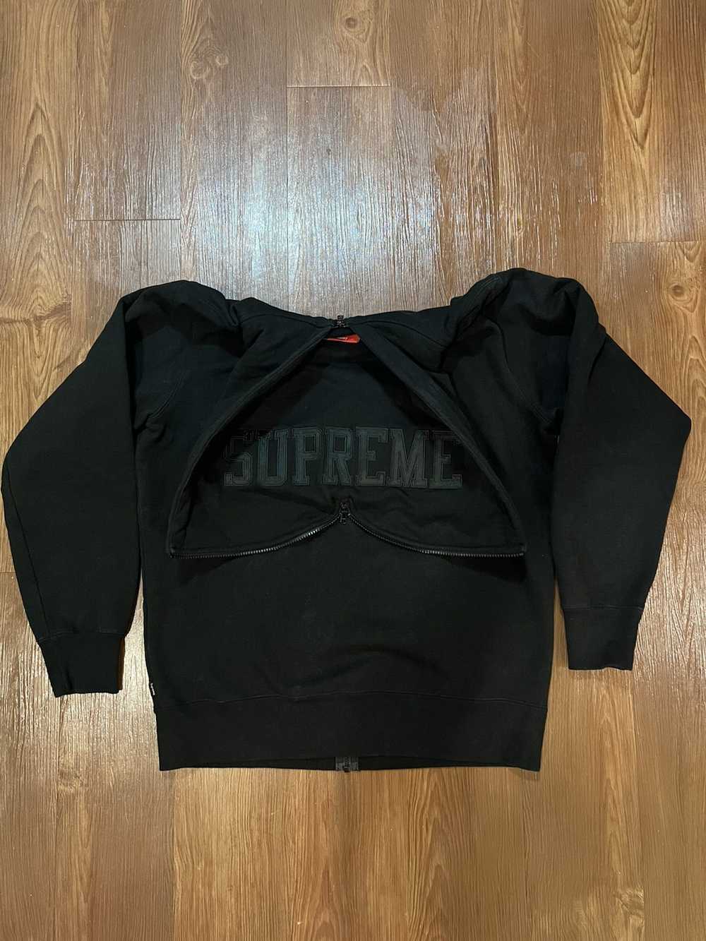 Supreme split hood hot sale zip up