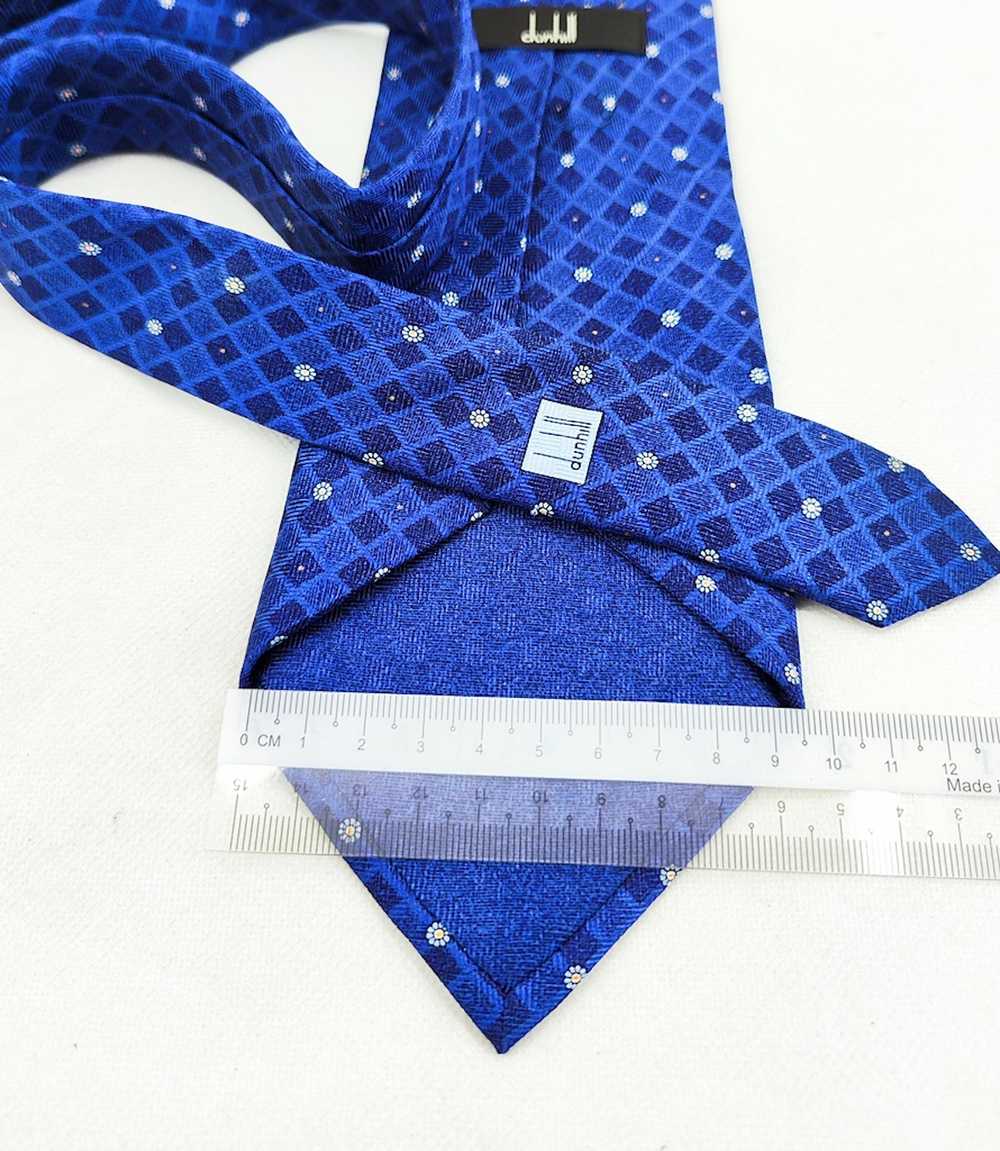 Alfred Dunhill DUNHILL blue square box necktie - image 3