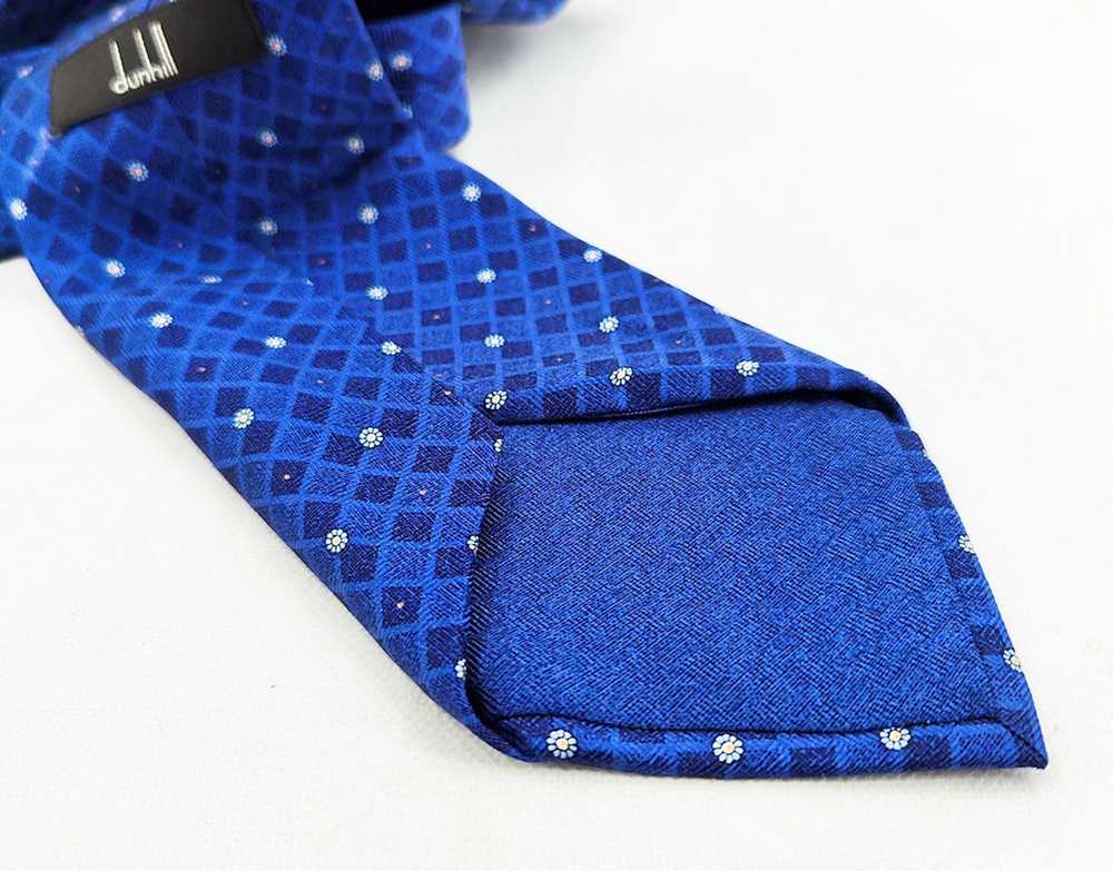 Alfred Dunhill DUNHILL blue square box necktie - image 4