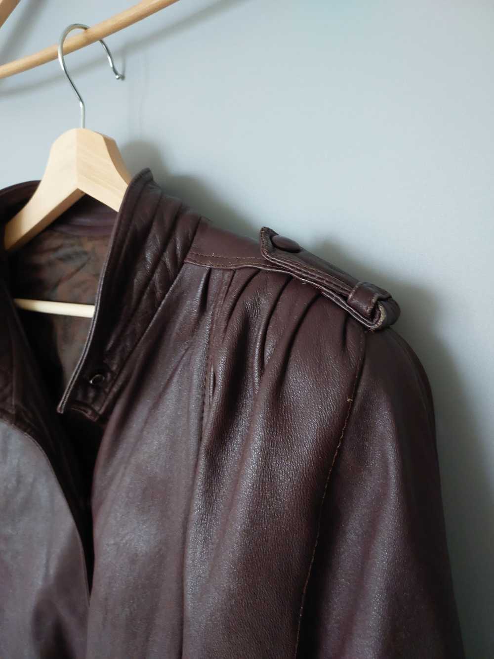 Hype × Leather Jacket × Vintage Lambskin leather … - image 10