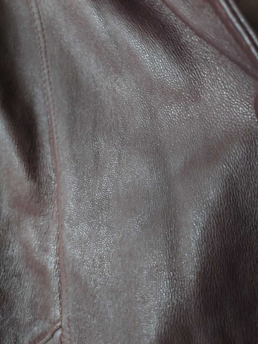 Hype × Leather Jacket × Vintage Lambskin leather … - image 11