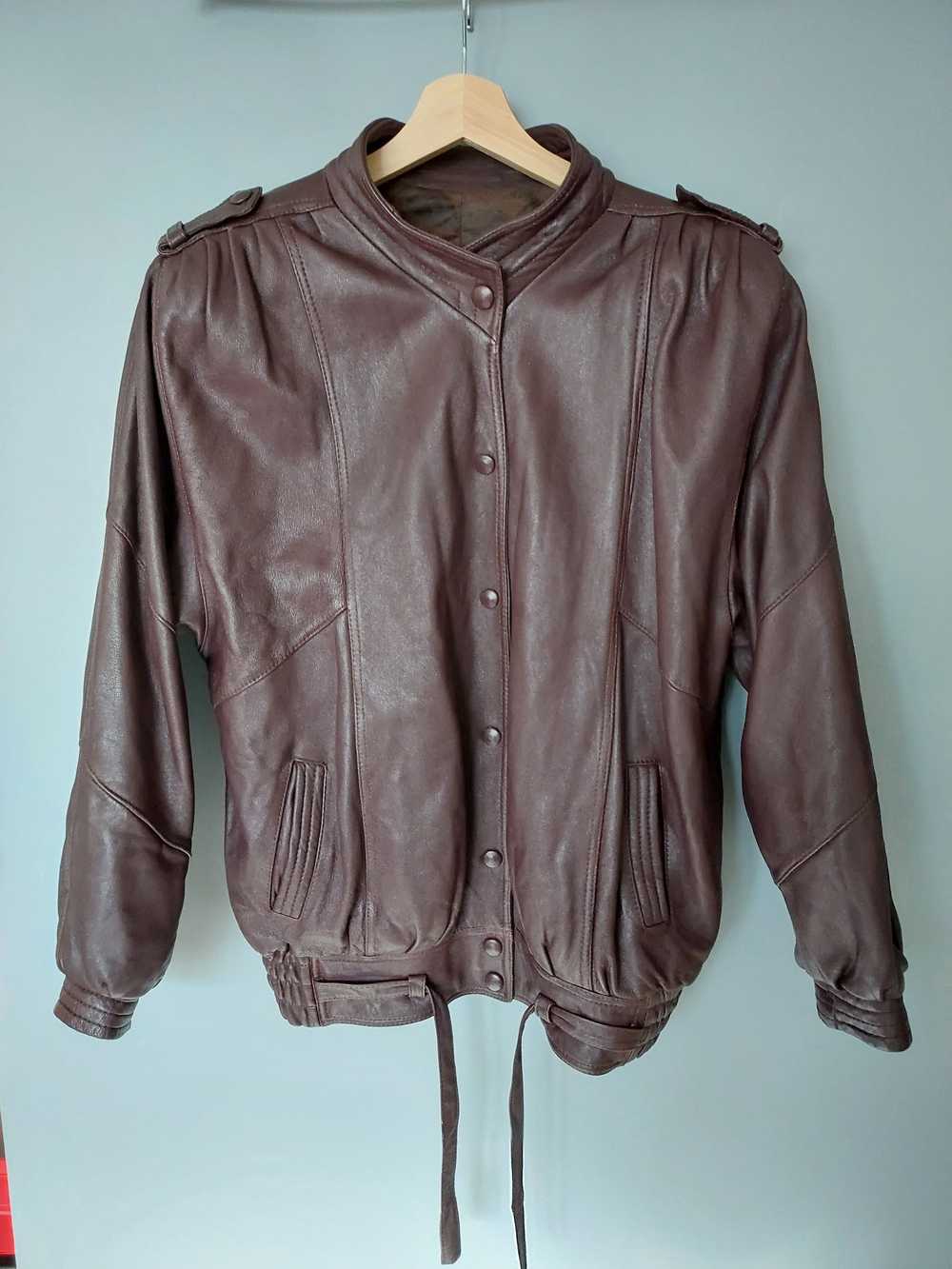 Hype × Leather Jacket × Vintage Lambskin leather … - image 3