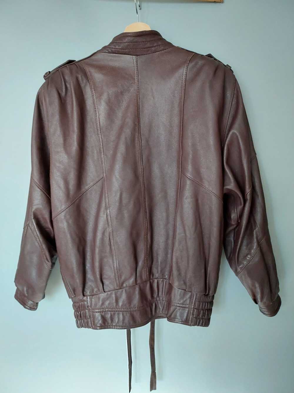Hype × Leather Jacket × Vintage Lambskin leather … - image 4