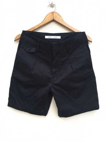 Lemaire × Uniqlo navy blue pleated summer shorts - image 1