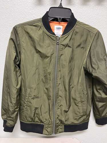 Old Navy Old Navy Army Green Boys Bomber Jacket - image 1