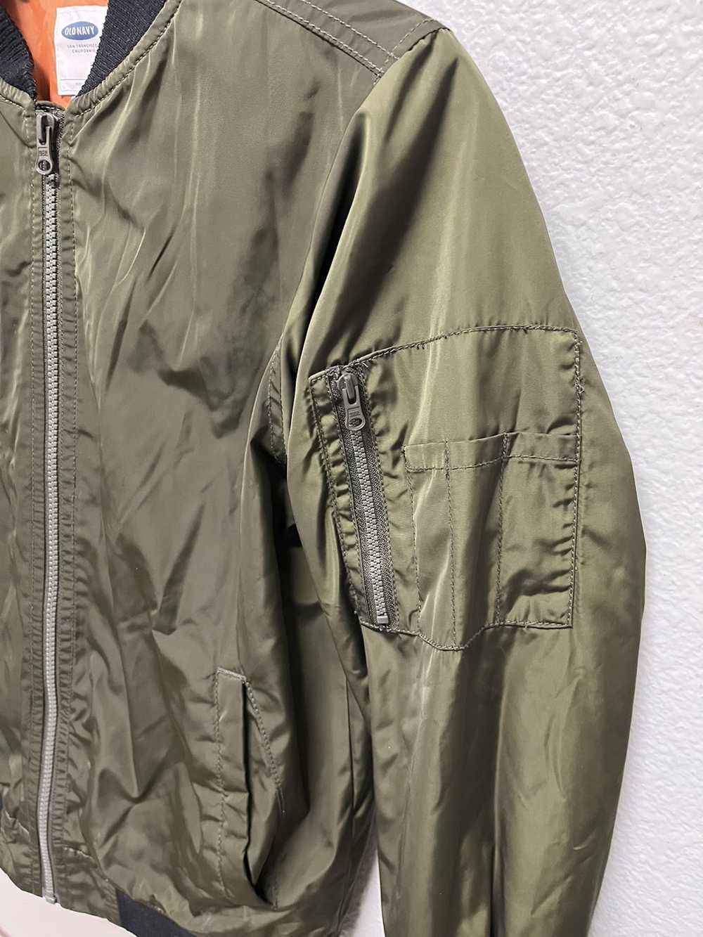 Old Navy Old Navy Army Green Boys Bomber Jacket - image 3