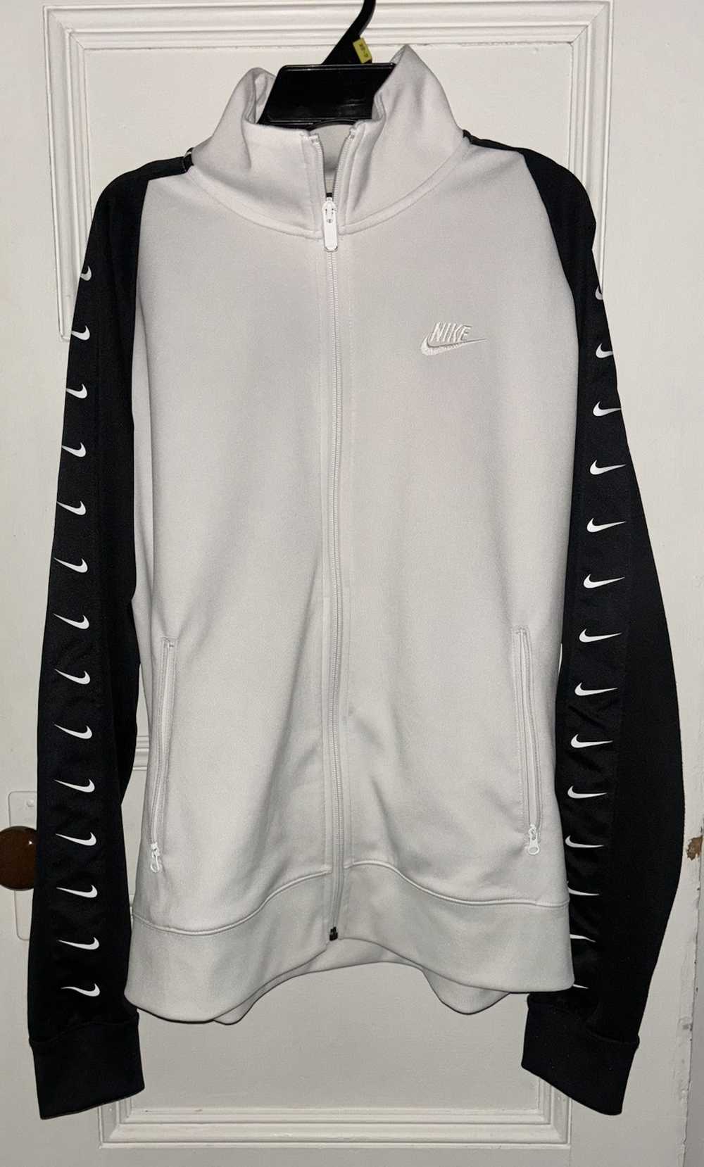 Nike NIKE Sportswear Black White Taped Track Jack… - image 8