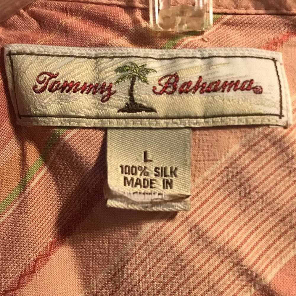 Tommy Bahama Tommy Bahama Men L Salmon Striped Si… - image 3