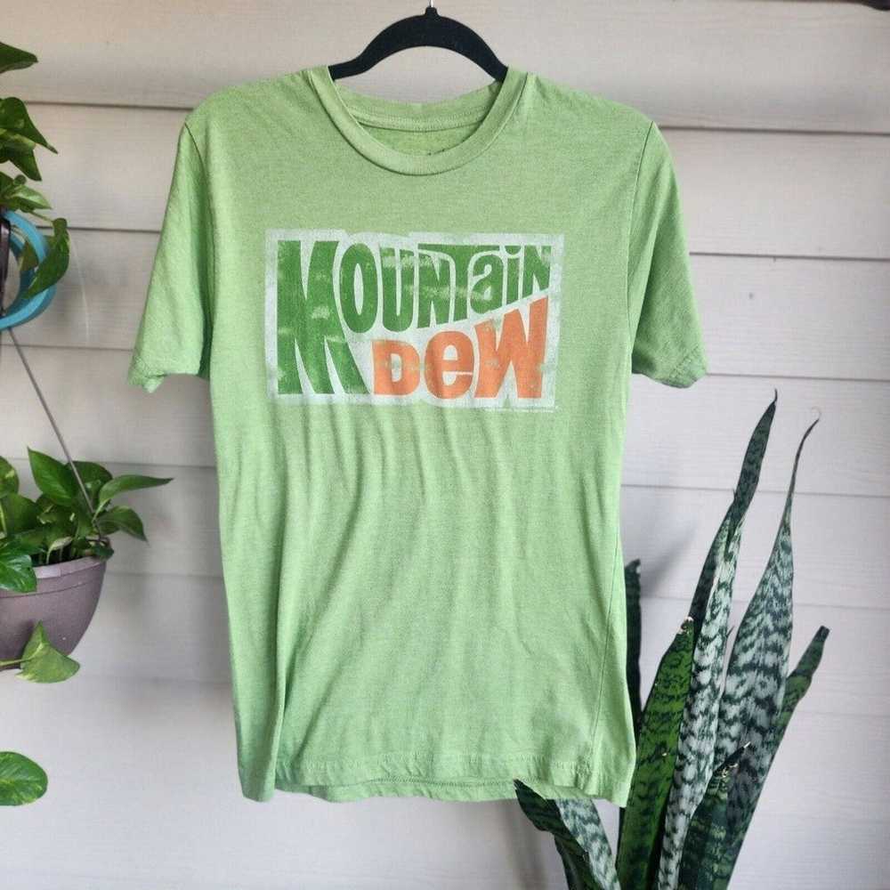 Mountain Dew Small Green Graphic T-shirt - image 1
