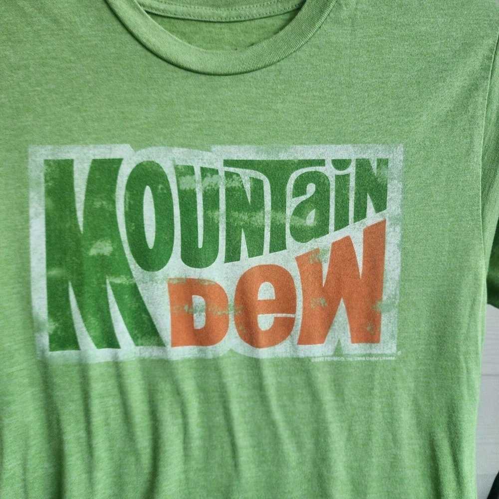 Mountain Dew Small Green Graphic T-shirt - image 4