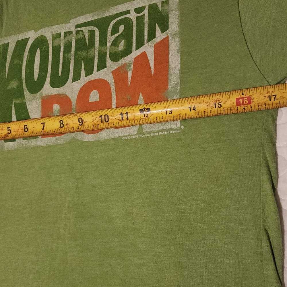 Mountain Dew Small Green Graphic T-shirt - image 6